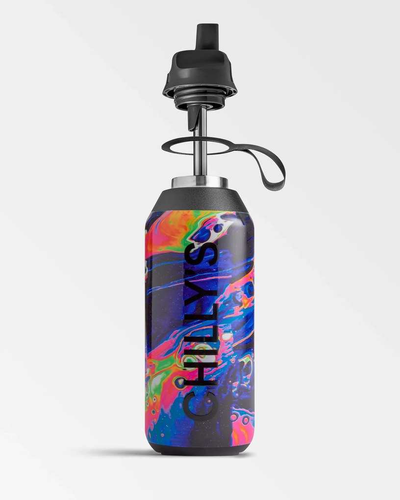 Termoszpalack Chilly's Bottles – Dreamscape, Neon Galaxy 500 ml, Series 2 Flip Edition