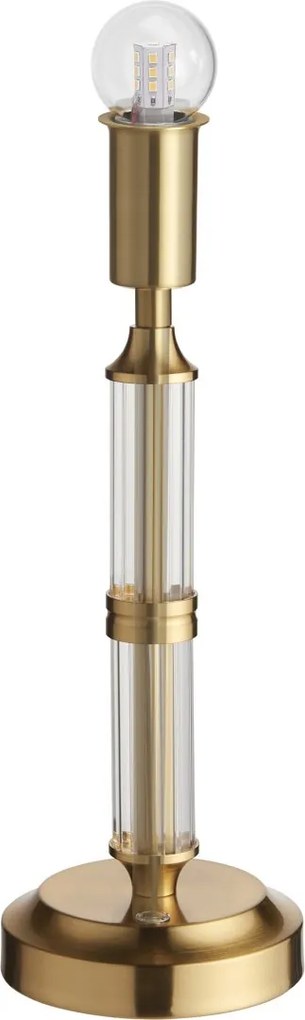 Endon glamour asztali lámpa morton rechargeable sárgaréz átlátszó end110463