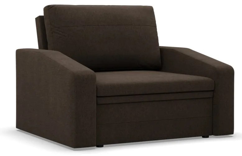 Vertico fekvőfotel, 90 cm széles, fonott, barna