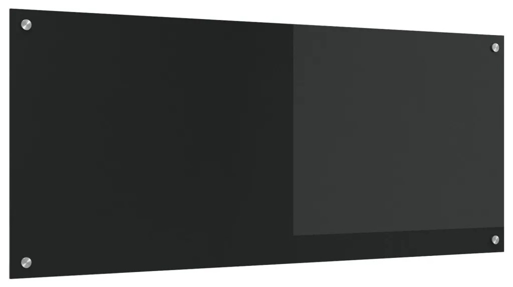 Konyhai Csempe Fekete 120x50x0.6 cm Edzett Üveg