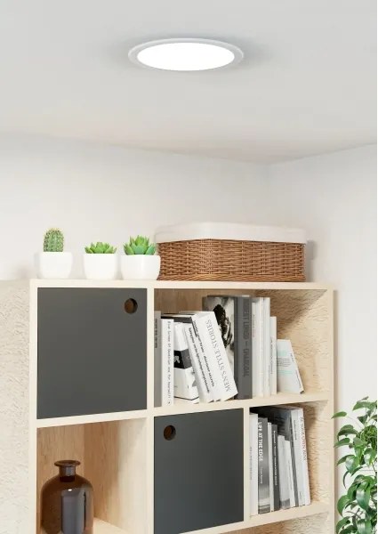 Eglo 901398 - FUEVA süllyesztett LED mennyezeti lámpatest LED/18,5W/230V átm. 21,6 cm fehér