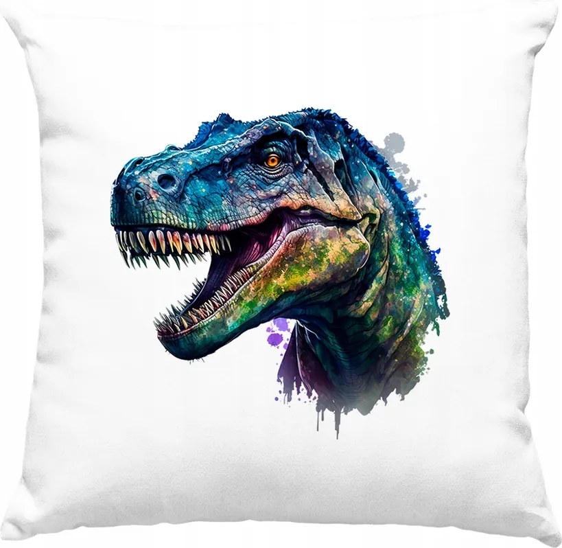 Dino Dinoszaurusz párna trex 03 fehér