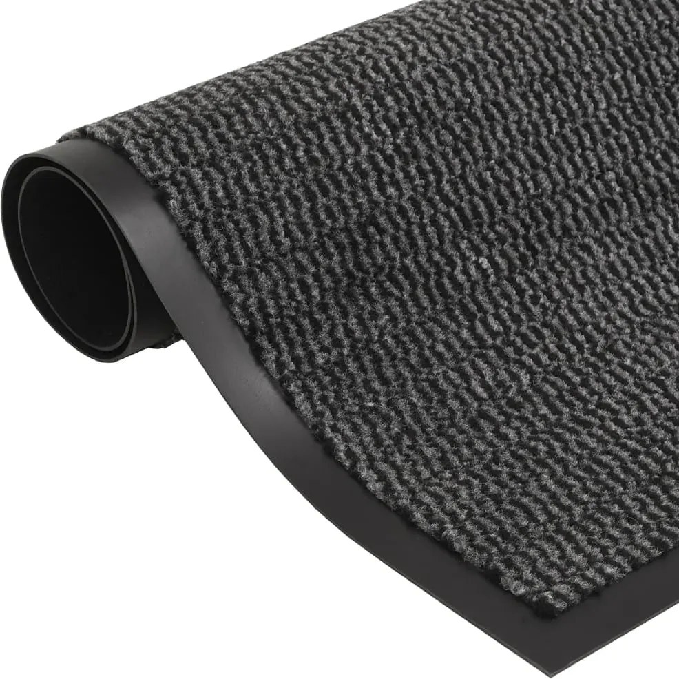 vidaXL antracitszürke tűzött lábtörlő 60 x 150 cm