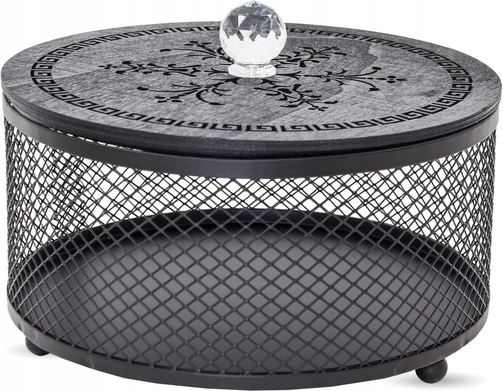 Áttört Fém Ékszerdoboz Fülbevaló Gyűrűk H12.5 Artpol