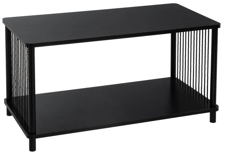 Fekete dohányzóasztal 40x80 cm Manila – Casa Selección