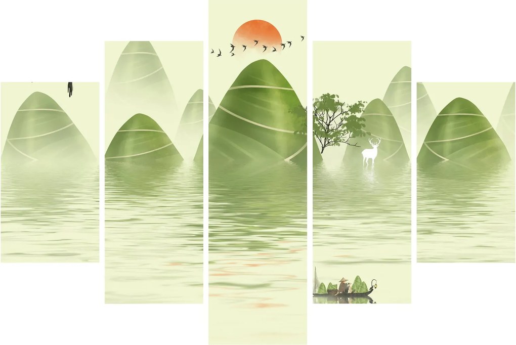 Kép - Zöld-hegyi völgy (150x105 cm)
