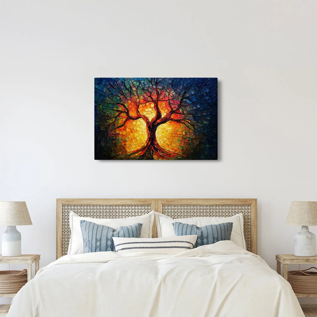 Kép - Az élet fája mozaikban (90x60 cm)