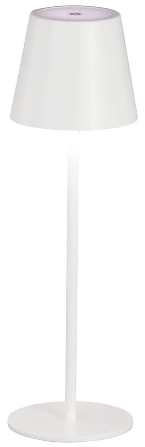 Fehér LED asztali lámpa fém búrával (magasság 36,5 cm) Viletto – Fischer &amp; Honsel