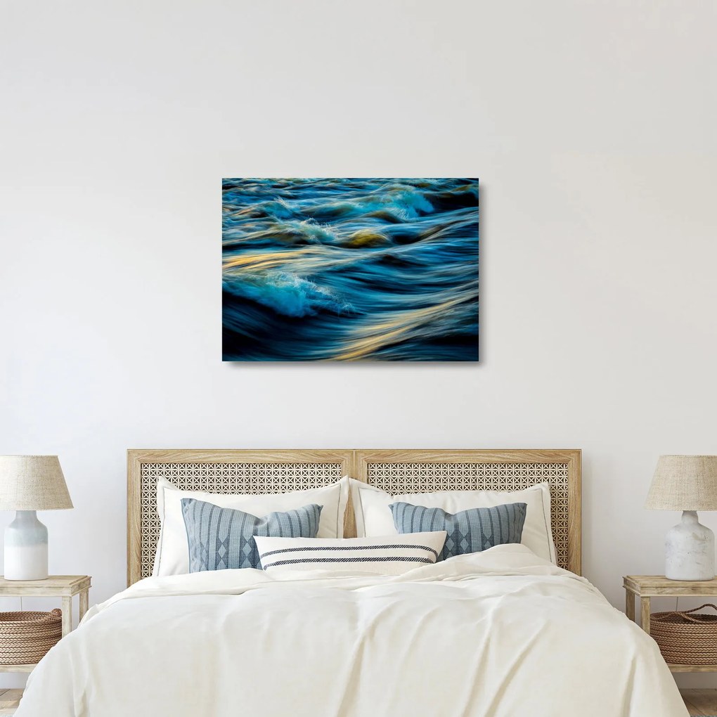 Kép - Hullámok (üvegen) (70x50 cm)