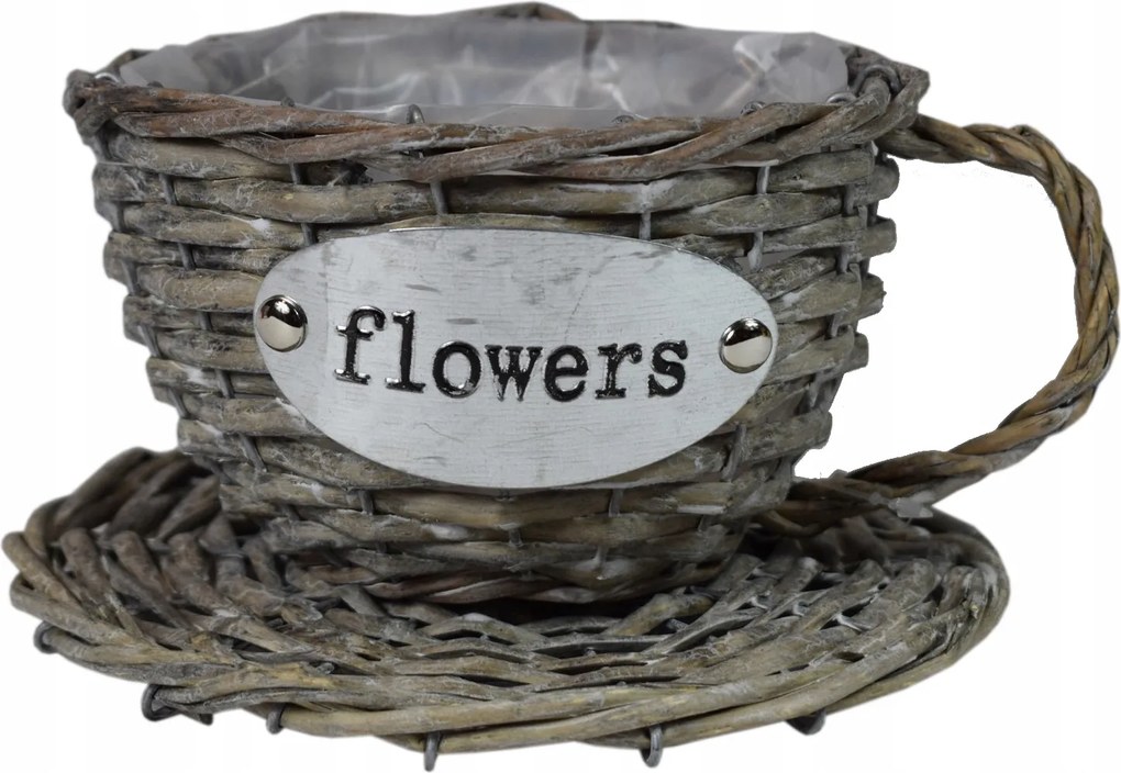 Virágtartó csésze dekoráció