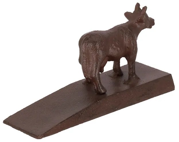 Öntöttvas ajtókitámasztó ék, bocis, 13 x 6 cm