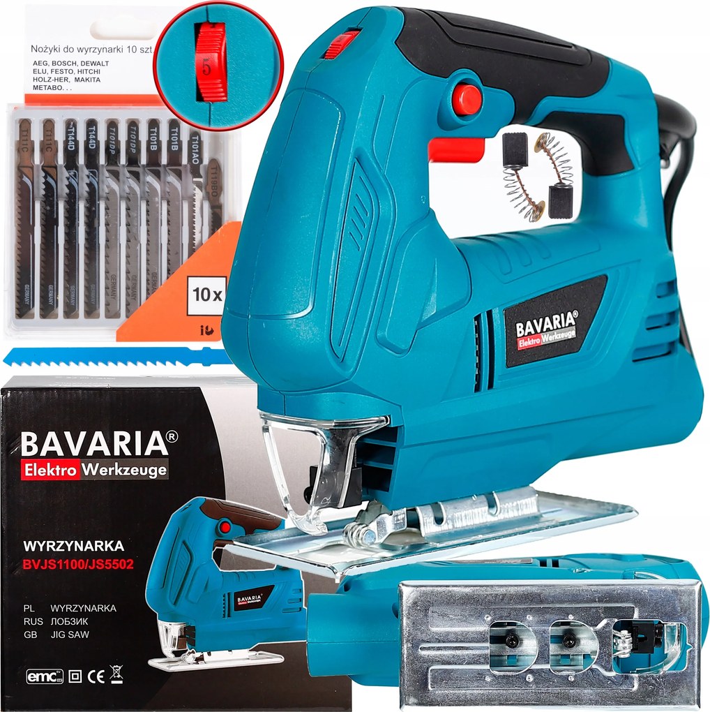 Szúrófűrész Favágó Fűrész +11 Kés Bavaria Elektromos Szeletelő