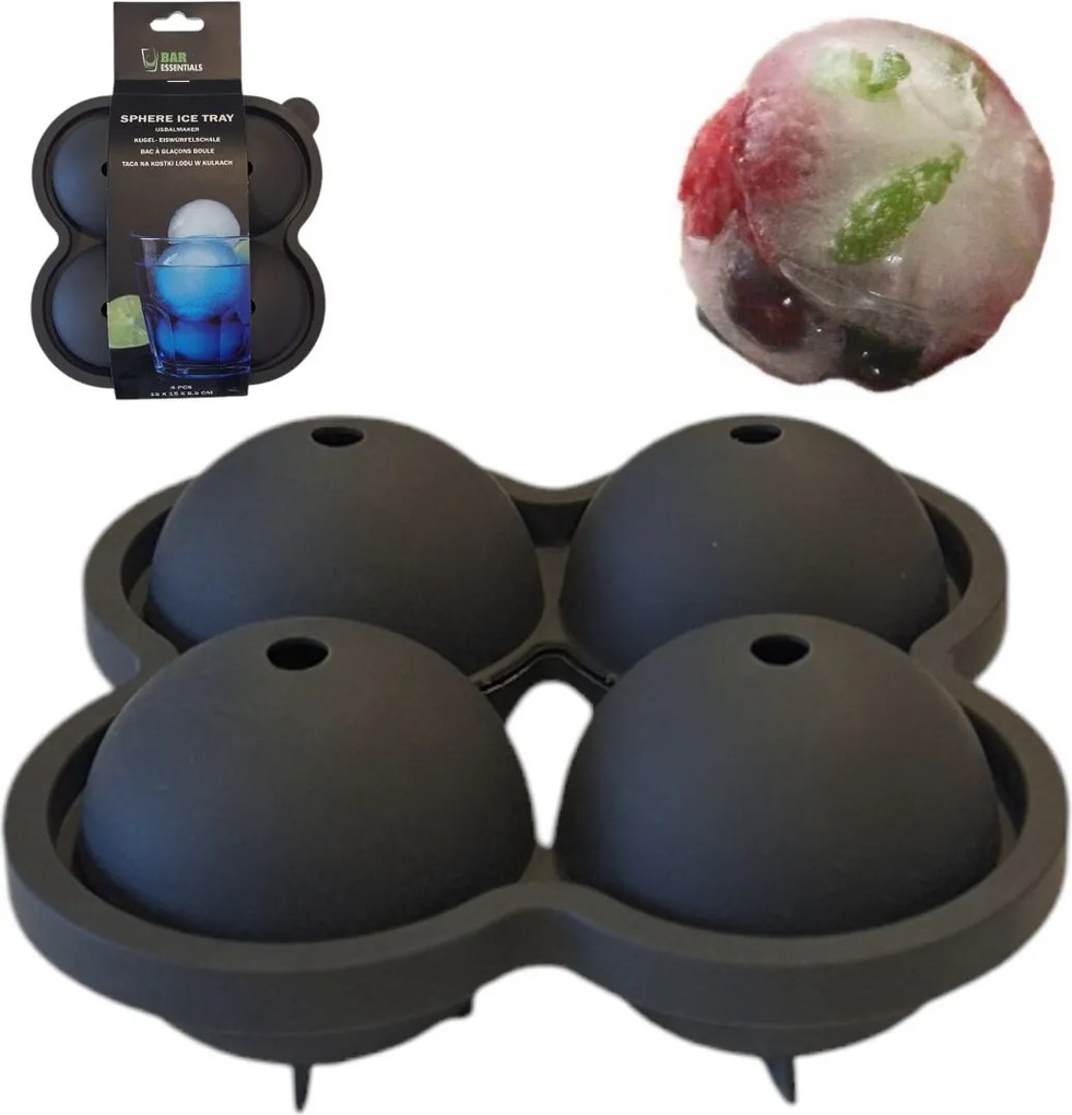 Jégkocka Forma Szilikon Forma Nagy 6 cm Gömbök XXL