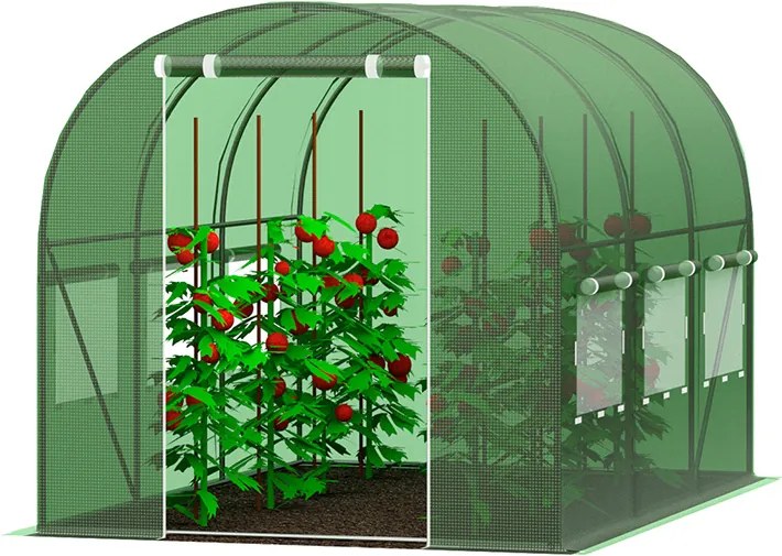 Kerti fóliaház/fóliasátor 2,5x4m UV filterrel PREMIUM