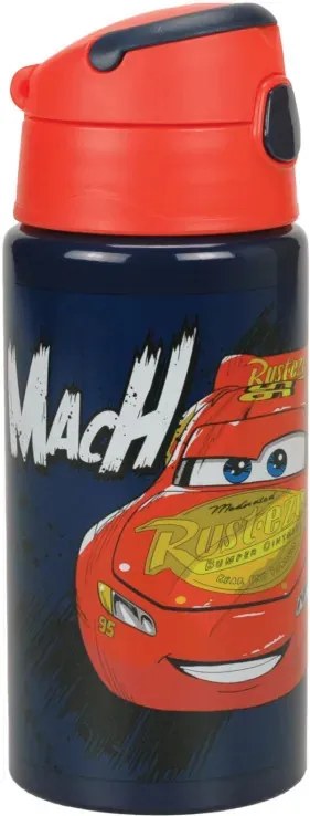 Disney Verdák Speed alumínium szívószálas kulacs akasztóval 500 ml