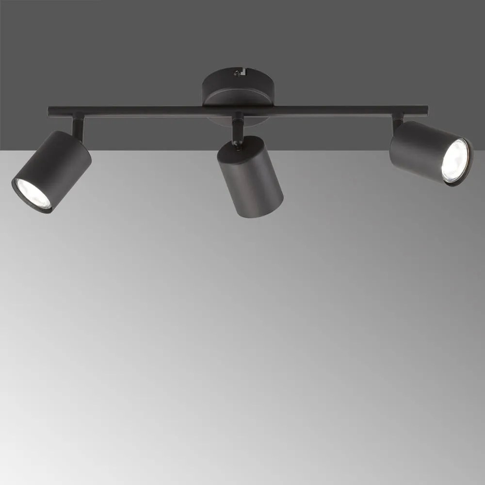 Fekete fém LED spotlámpa 8x42 cm Vano – Fischer &amp; Honsel