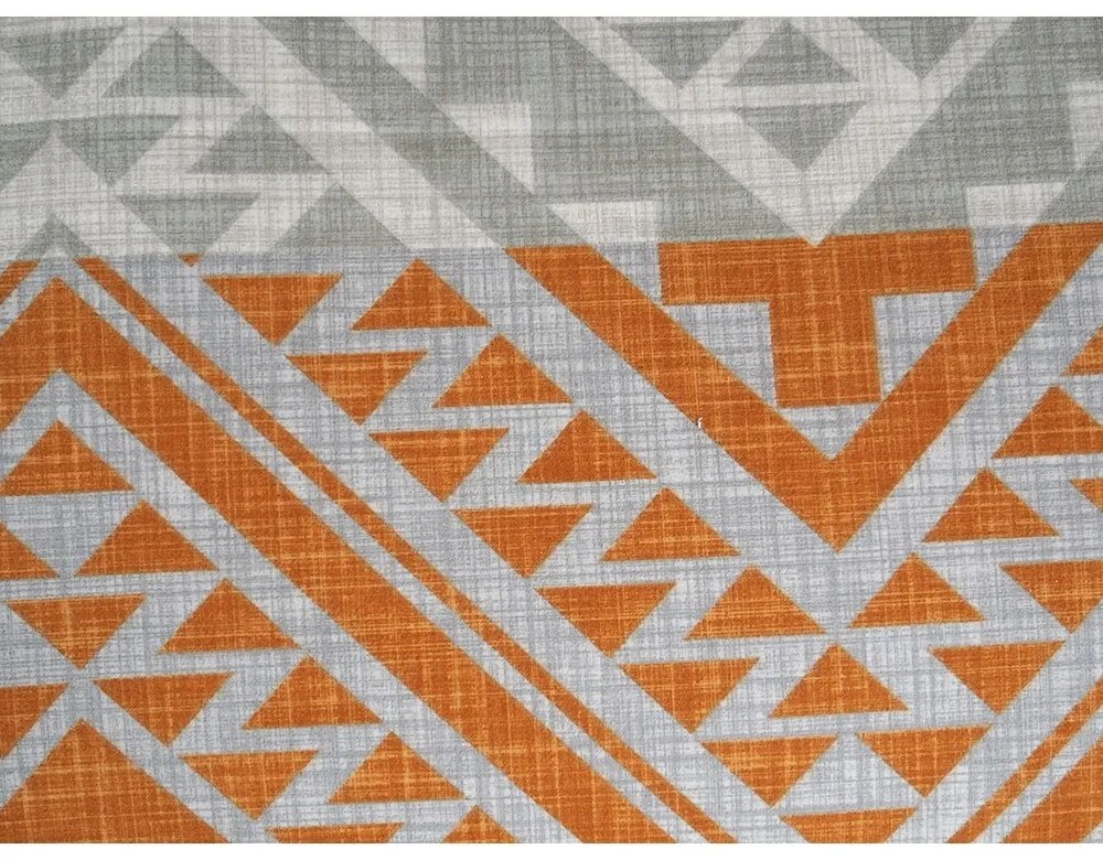 B.E.S. Petrovice Flanel ágynemű Etnic Terra, 140 x200 cm, 70 x 90 cm