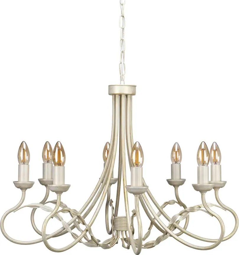 ELSTEAD OV8-IVORY-GOLD OLIVIA Provence Csillár Fehér, Ekrü, Arany E14 IP20
