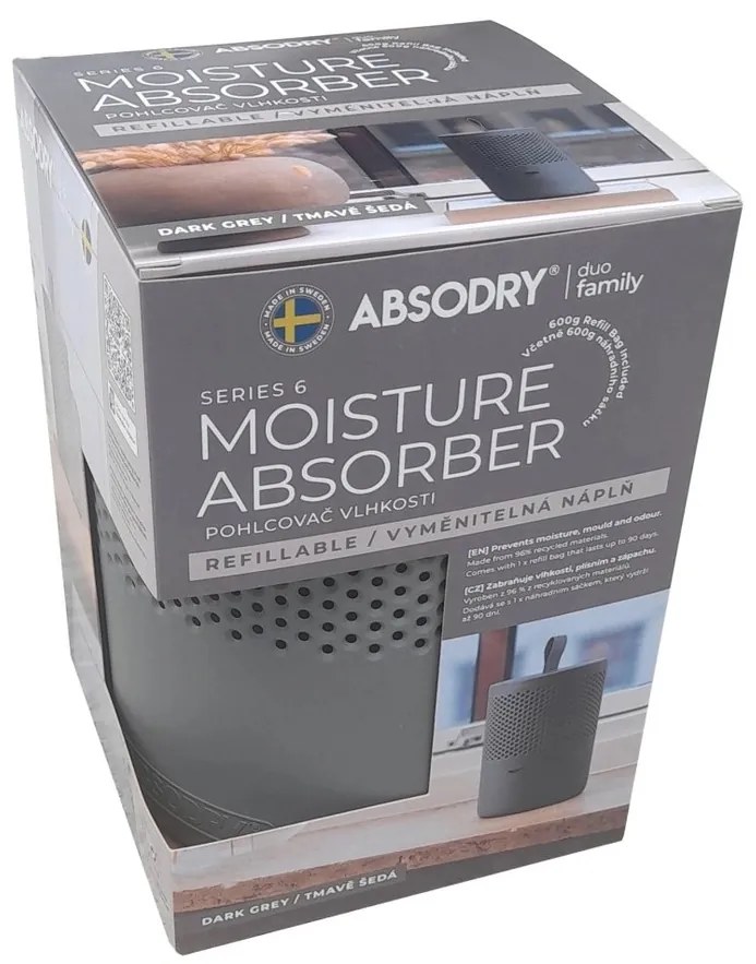 Everbrand Nedvességelnyelő Absodry Duo Family Bag6-sorozat, 50 m3-ig, szürke