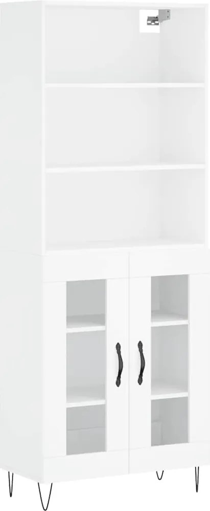 vidaXL fehér szerelt fa magasszekrény 69,5 x 34 x 180 cm