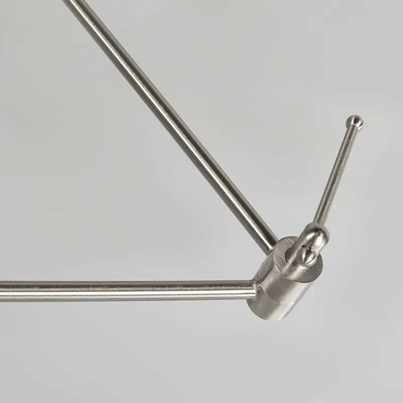 Acél lógólámpa árnyékolóval 35 cm fekete állítható 2 lámpás - Blitz