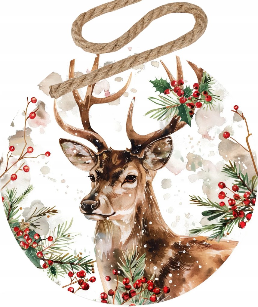 Karácsonyi gömbök a karácsonyfára a Vadásznak Büszke Szarvas 5 db