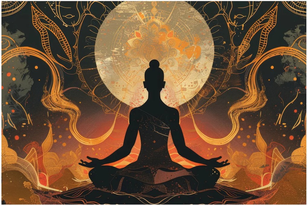 Kép - Meditáció (90x60 cm)