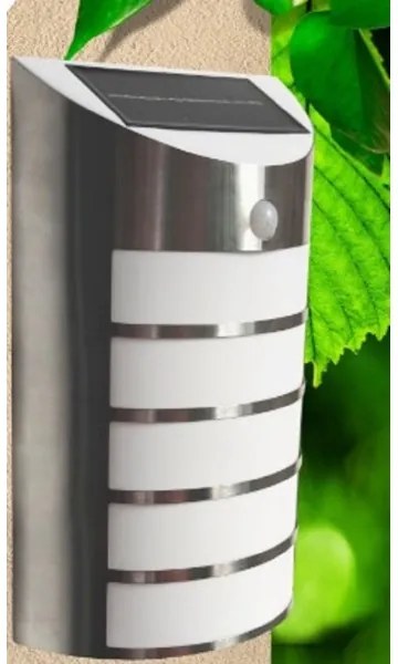 SAFFO LED/3,7V 2000 mAh IP44 napelemes fali lámpa érzékelővel