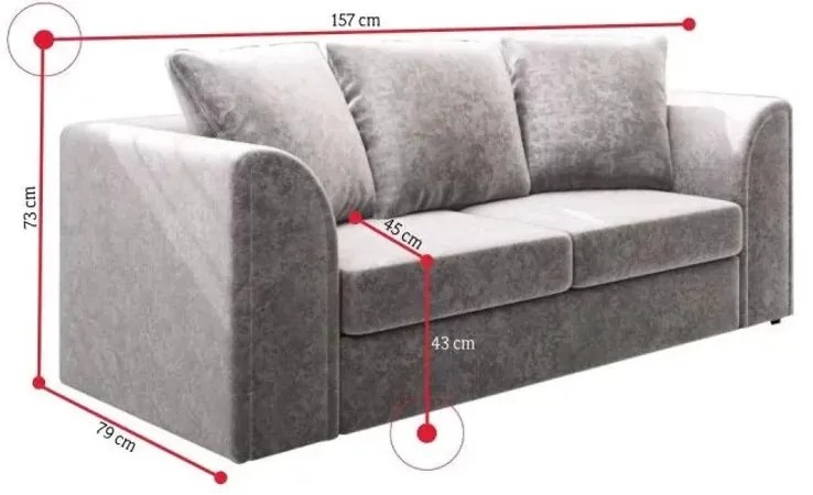 CLOE 2 Személyes Design Kanapé