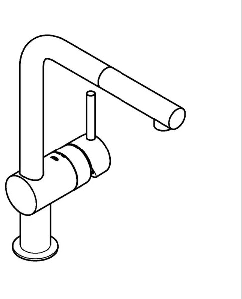GROHE 32168DC0 - Mosogató csaptelep A rozsdamentes acél