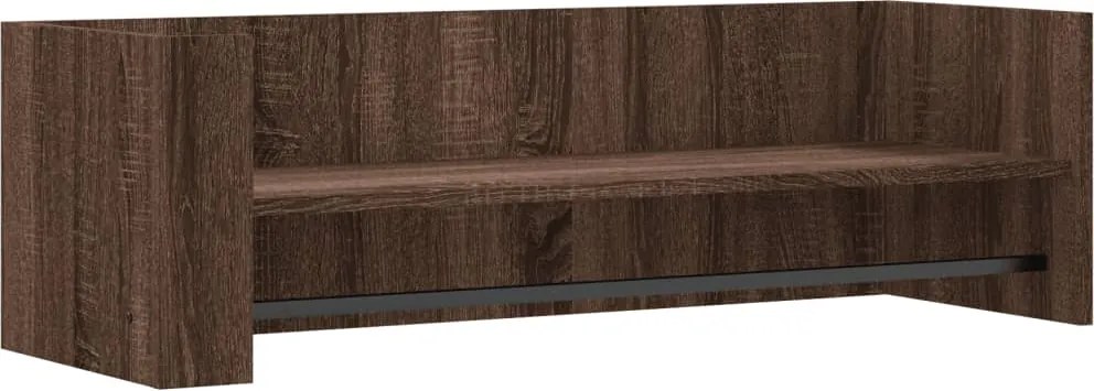 vidaXL barna tölgy színű szerelt fa fali polc 100 x 35 x 30,5 cm