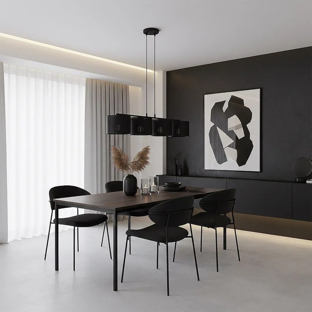Emibig modern függeszték lux fekete emi1670/4