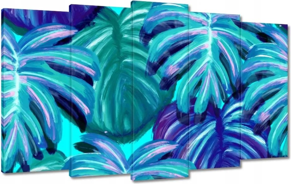 Festmények 100x60 Monster levelek