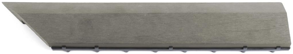 G21 Incana átvezető profil a WPC burkolócsempékhez, 38,5 x 7,5 cm sarok (jobb)