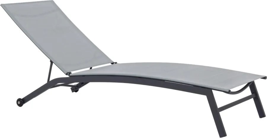 KERTI NYUGÁGY 195 x 63 x 90 CM, SZÜRKE