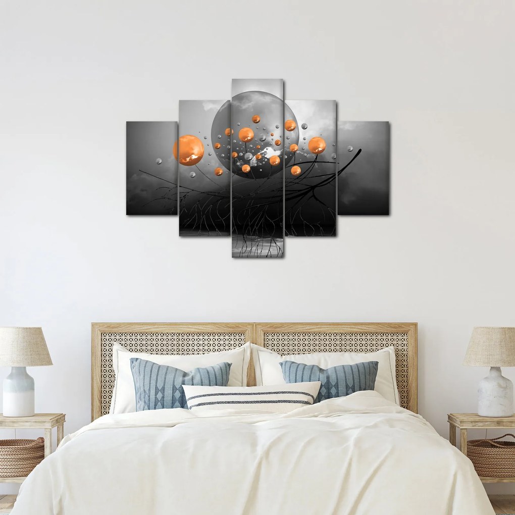 Narancssárga gömbök képe (150x105 cm)