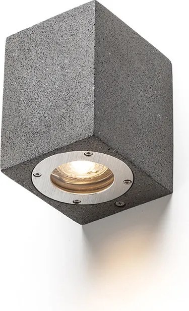 RENDL KANE I fali lámpa beton/dekor sötét gránit 230V LED GU10 5W IP65