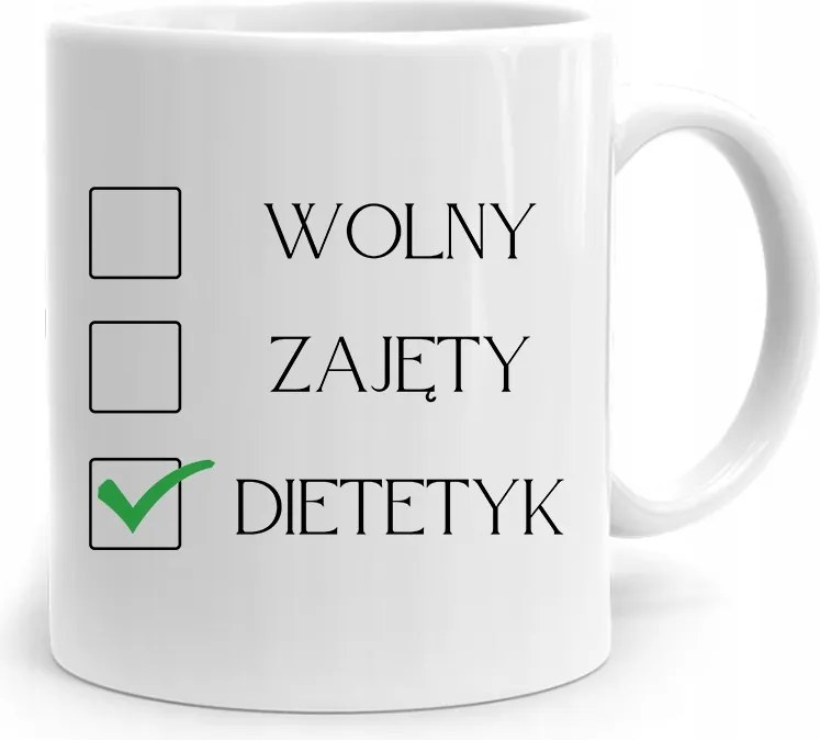 Dietetikus Dietetikusoknak Szabadonálló Bögre fényképes nyomtatással