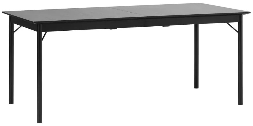 Fekete étkezőasztal 95x180 cm Savona – Unique Furniture