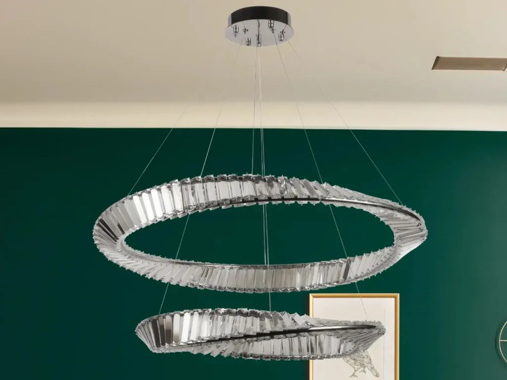 NEDES J6351-CH Glamour Függesztett Lámpa IP20