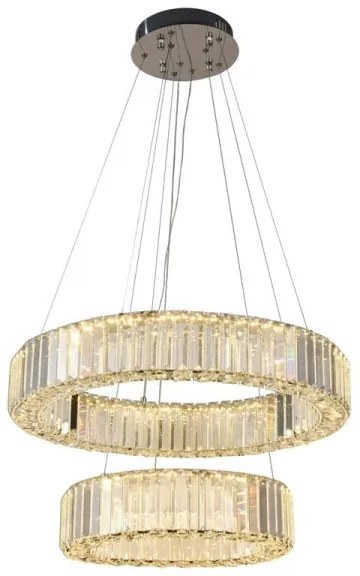 LED állítható fényerejű csillár kábellel LED/65W/230V 3000-6500K króm, DO