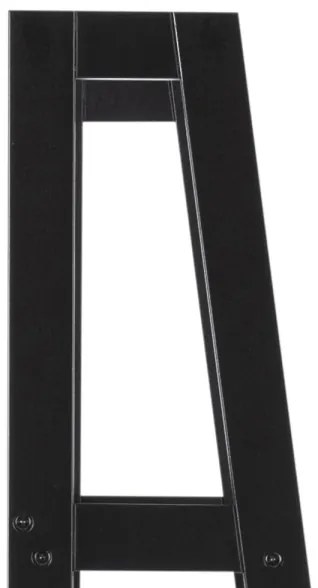 DAMON fekete könyvespolc