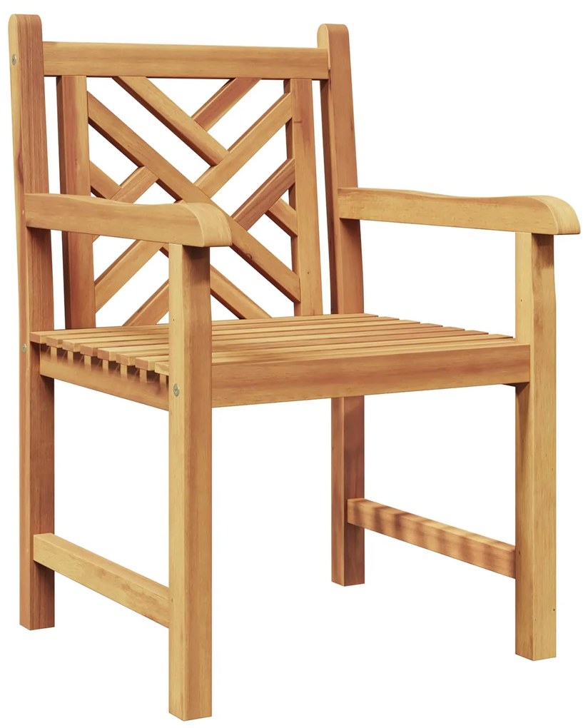 vidaXL Szék 2 pcs Barna 60 x 58 x 90 cm Tömör Teakfa
