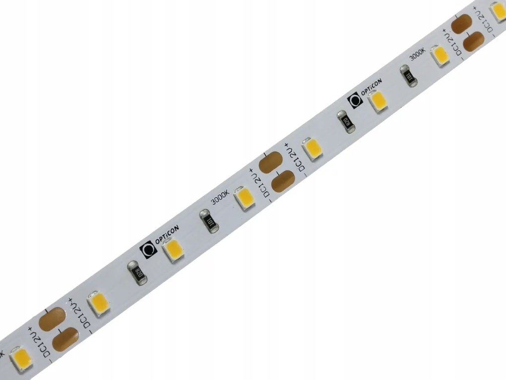Led Szalag 12V DC Fehér Meleg 3000K 4,8W/m 300 Smd 2835 IP20 8mm Opticon