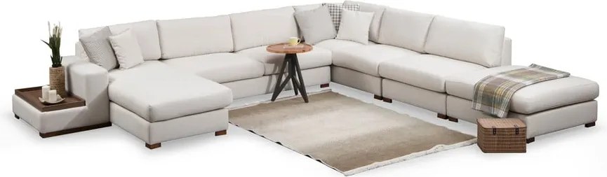 Fehér sarokkanapé ("U" alakú) Loop – Balcab Home