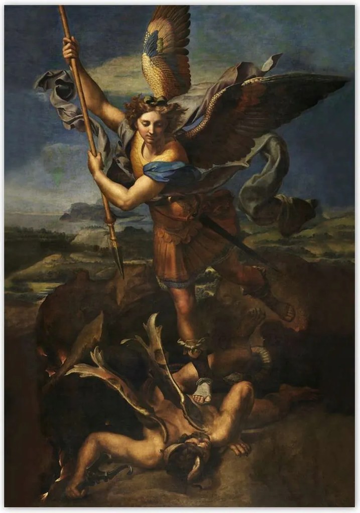 Poszterek 70x100 Mihály arkangyal és a Sátán