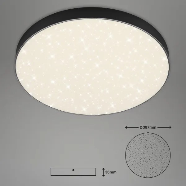 Briloner 7075-415 - LED Mennyezeti lámpa STAR SKY LED/24,5W/230V átm. 38 cm fekete