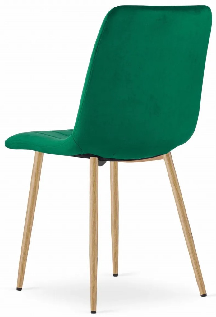 Zöld étkezőszék LAVA bársony
