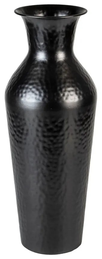 Fekete acél magas váza (magasság 49 cm) Dunja – White Label