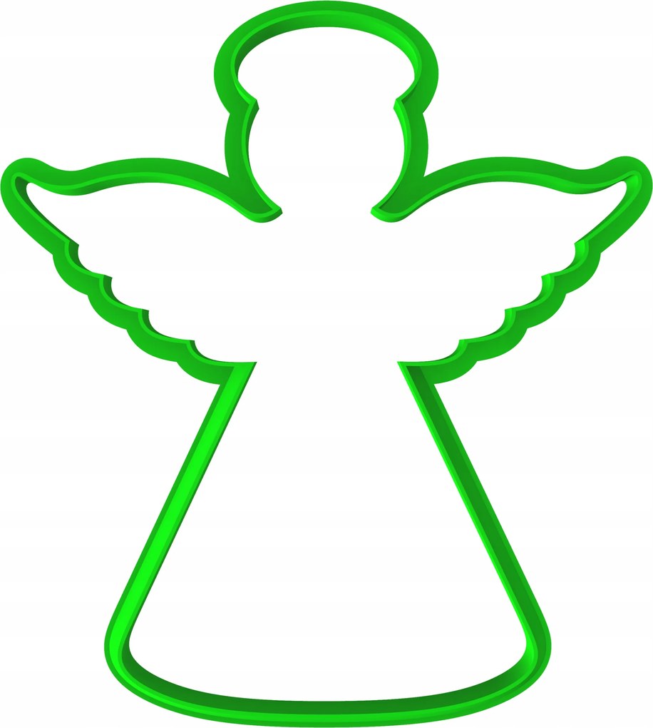 Karácsonyi Mézeskalács Forma Karácsonyi Nagy XXL Angyal 14cm